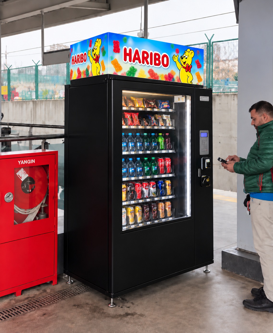 Ayrılık Çeşmesi Marmaray İstasyonu – Otomat Üsttü LED Ekran Uygulaması